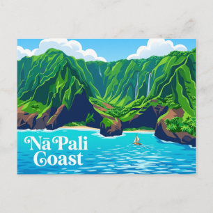 Nā Pali Küste Hawaii Postkarte