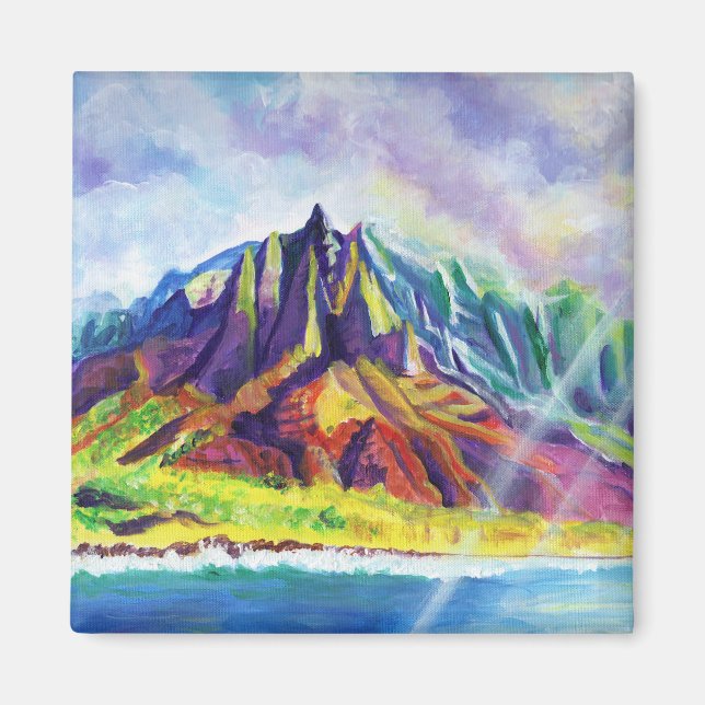 Na Pali Küste Kauai Hawaii Magnet (Vorne)