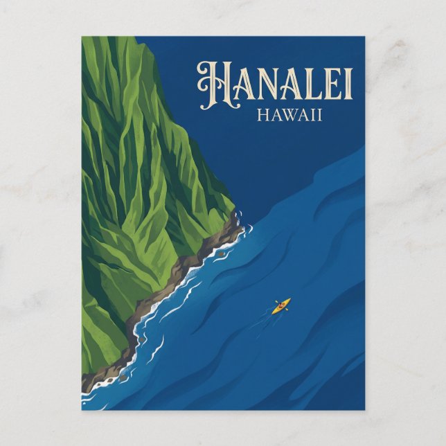 Na Pali Küste USA Postkarte (Vorderseite)
