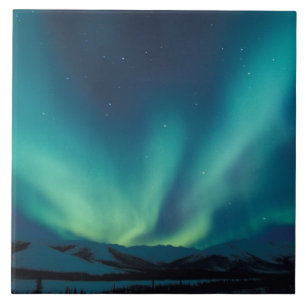 NA, USA, Alaska, Brooks Range, Vorhänge von Grün Fliese