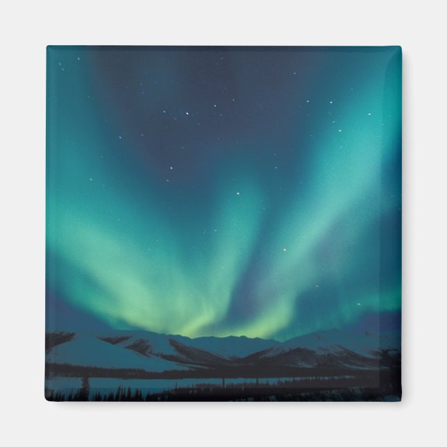 NA, USA, Alaska, Brooks Range, Vorhänge von grün Magnet (Vorne)