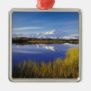 NA, USA, Alaska, Denali NP Mt. McKinley in Silbernes Ornament