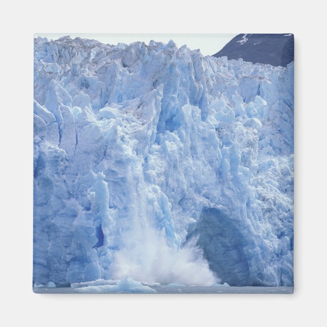 NA, USA, Alaska. Gletscher bröckelt ins Wasser Magnet (Vorne)