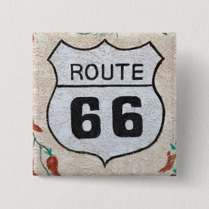 NA, USA, Arizona, Holbrook Route 66 Straßenschild Button