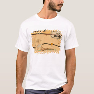 NA, USA, Arizona, Holbrook Route 66 Straßenwandbil T-Shirt