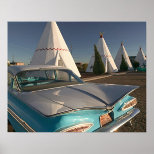 Na, USA, Arizona, Holbrook Weg 66, Wigwam 2 Poster