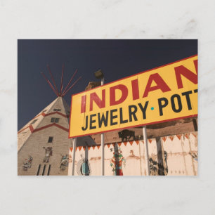 NA, USA, Arizona, Lupton Yellowhorse Indianer Postkarte