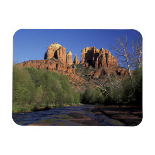 NA, USA, Arizona, Sedona. Cathedral Rock und Eiche Magnet