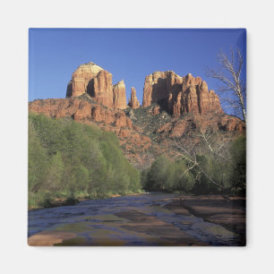 NA, USA, Arizona, Sedona. Cathedral Rock und Eiche Magnet