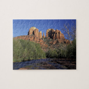 NA, USA, Arizona, Sedona. Cathedral Rock und Eiche Puzzle