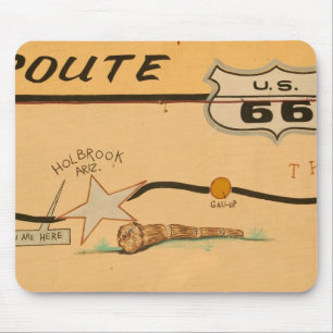Na, USA, Arizona, Straßenwandgemälde Holbrook Mousepad