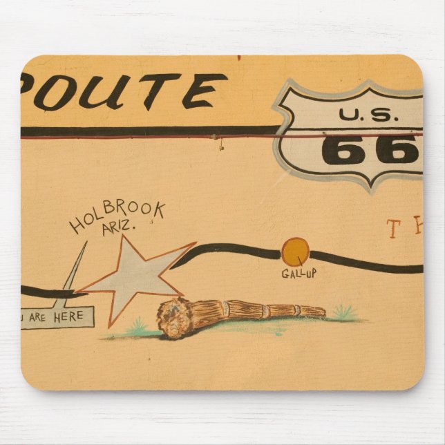 Na, USA, Arizona, Straßenwandgemälde Holbrook Mousepad (Vorne)