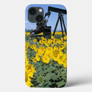 Na, USA, Colorado, Sonnenblumen, Ölbohrturm Case-Mate iPhone Hülle