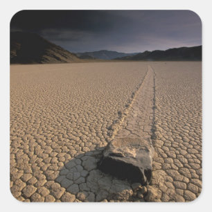 NA, USA, Kalifornien, Death Valley National Quadratischer Aufkleber