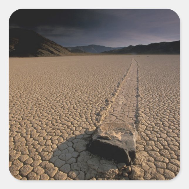 NA, USA, Kalifornien, Death Valley National Quadratischer Aufkleber (Vorderseite)