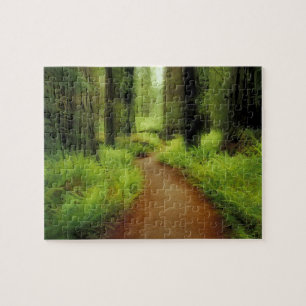 NA, USA, Kalifornien, Jedediah Smith Redwoods Puzzle