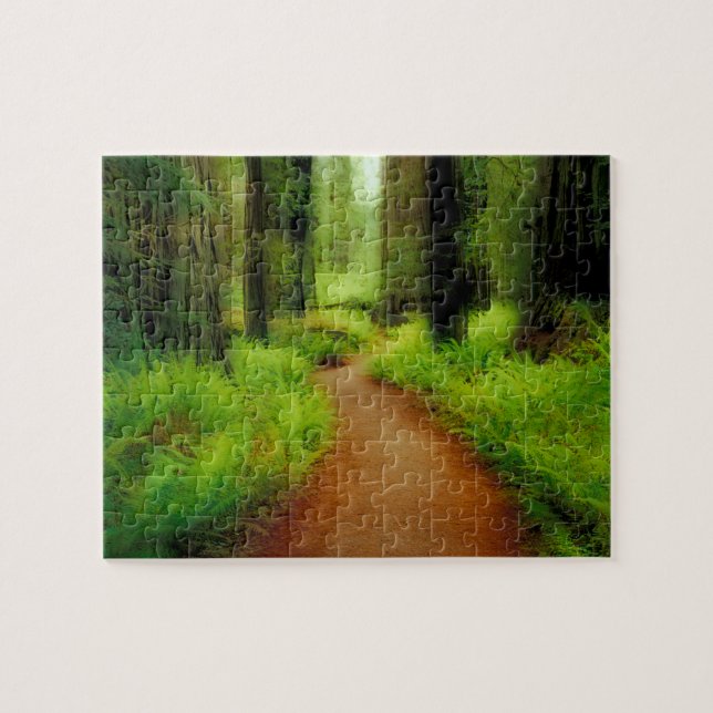 NA, USA, Kalifornien, Jedediah Smith Redwoods Puzzle (Horizontal)