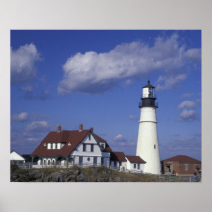 NA, USA, Maine, near Portland, Portland Head Poster