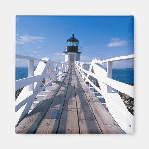 NA, USA, Maine, Port Clyde. Marshall Point 2 Magnet