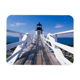 NA, USA, Maine, Port Clyde. Marshall Point 2 Magnet