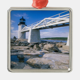 NA, USA, Maine, Port Clyde. Marshall Point Ornament Aus Metall