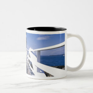 NA, USA, Maine, Port Clyde.  Marshall-Punkt 2 Zweifarbige Tasse