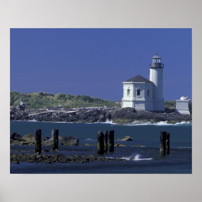 NA, USA, Oregon, Bandon, Coquille Lighthouse Poster (Vorne)