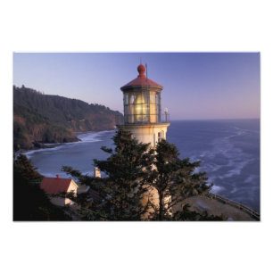 NA, USA, Oregon, Heceta Head Leuchtturm, Fotodruck