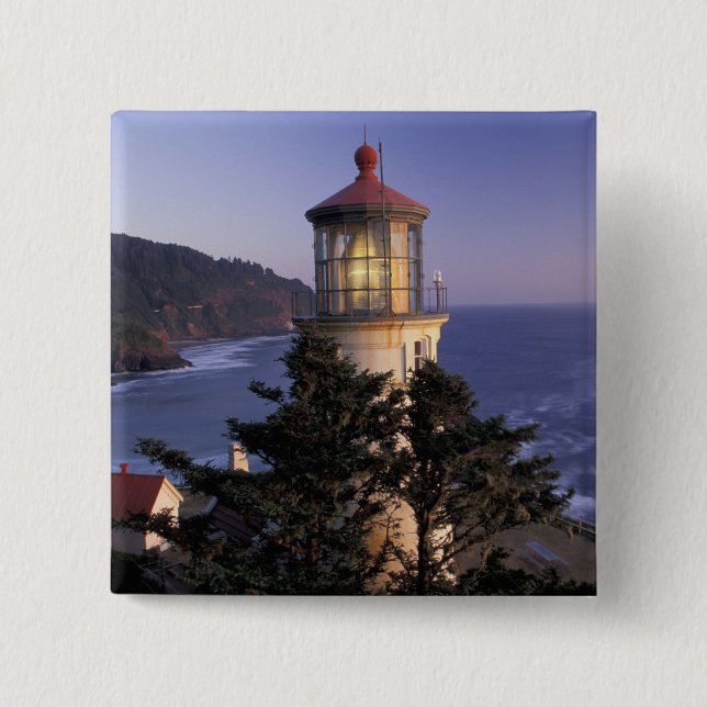 NA, USA, Oregon, Heceta Head Lighthouse, Button (Vorderseite)