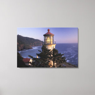 NA, USA, Oregon, Heceta Head Lighthouse, Leinwanddruck