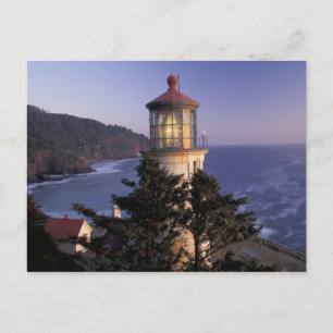 NA, USA, Oregon, Heceta Head Lighthouse, Postkarte