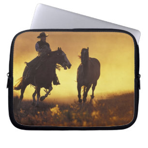 NA, USA, Oregon, Seneca, Ponderosa Ranch, Cowboy 3 Laptopschutzhülle