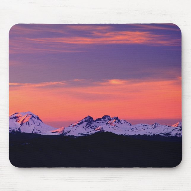 NA, USA, Oregon, The Three Sisters Mountains Mousepad (Vorne)