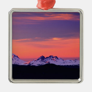 NA, USA, Oregon, The Three Sisters Mountains Ornament Aus Metall