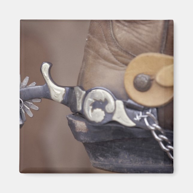 NA, USA, Texas, Lubbock Cowboy boot und spulen Magnet (Vorne)