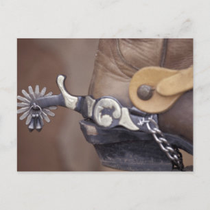 NA, USA, Texas, Lubbock Cowboy boot und spulen Postkarte