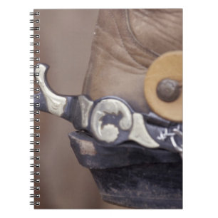 Na, USA, Texas, Lubbock-Cowboystiefel und Sporn Notizblock