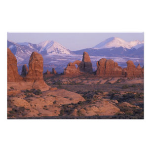 NA, USA, Utah, Arches National Park. Garten Fotodruck