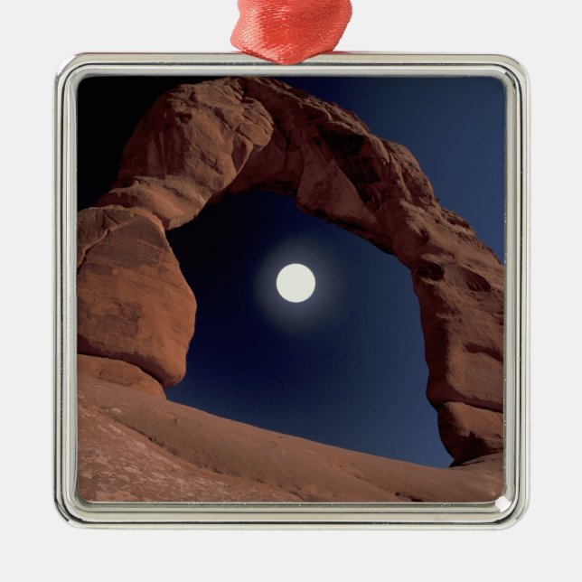 NA, USA, Utah, Arches National Park.Zierlich Silbernes Ornament (Vorne)