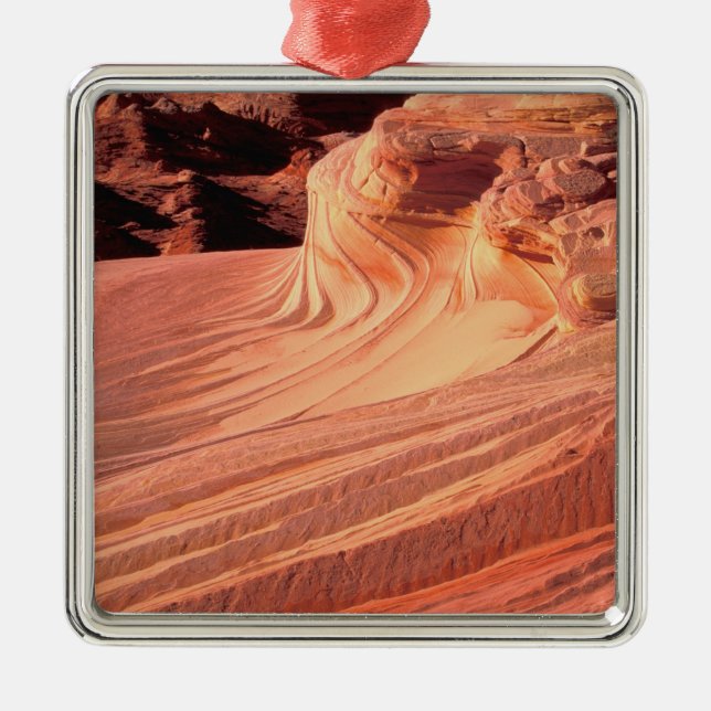 NA, USA, Utah, Vermillion Cliffs. Coyote-Butte Silbernes Ornament (Vorne)