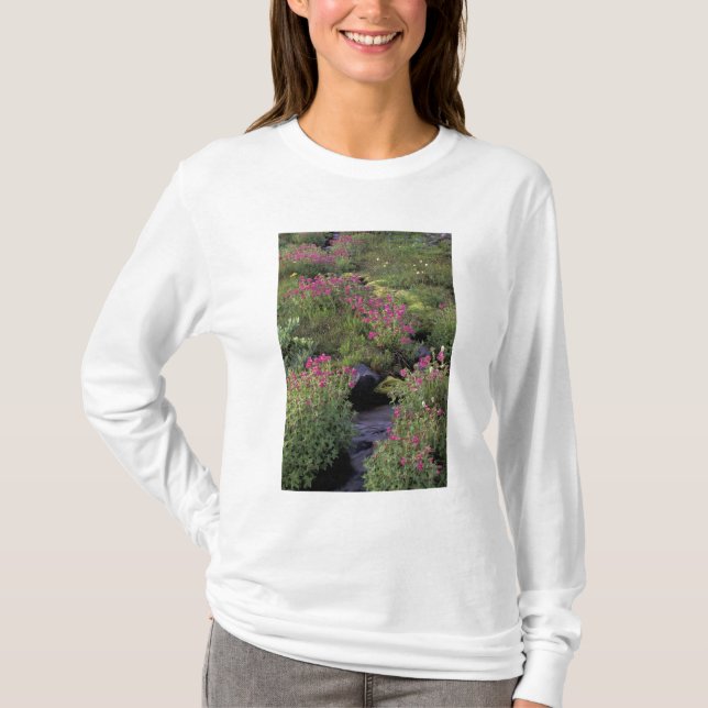 NA, USA, Washington, Mt. Rainier NP, Pink T-Shirt (Vorderseite)