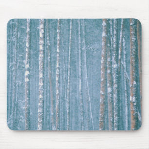 NA, USA, WY. Winterliche Schneelandschaft unter Mousepad