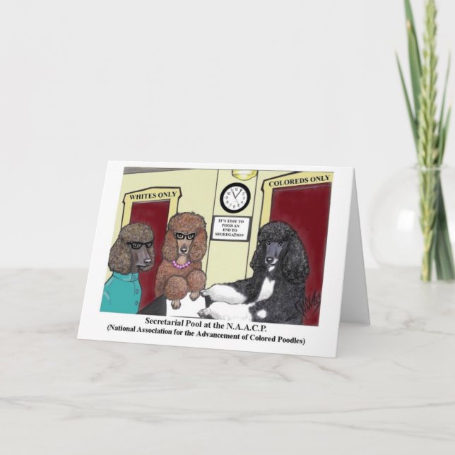 NAACP Poodle Card Karte (Vorderseite)
