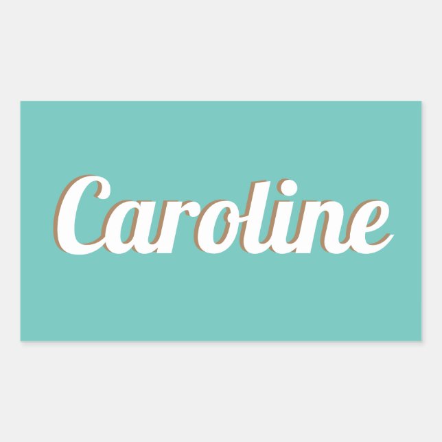 Naam sticker voor koffer of bagage (Vorderseite)