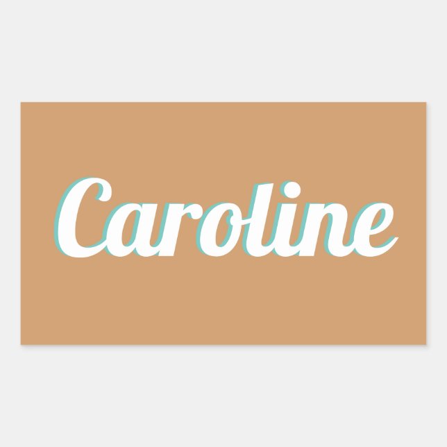 Naam sticker voor koffer of bagage (Vorderseite)