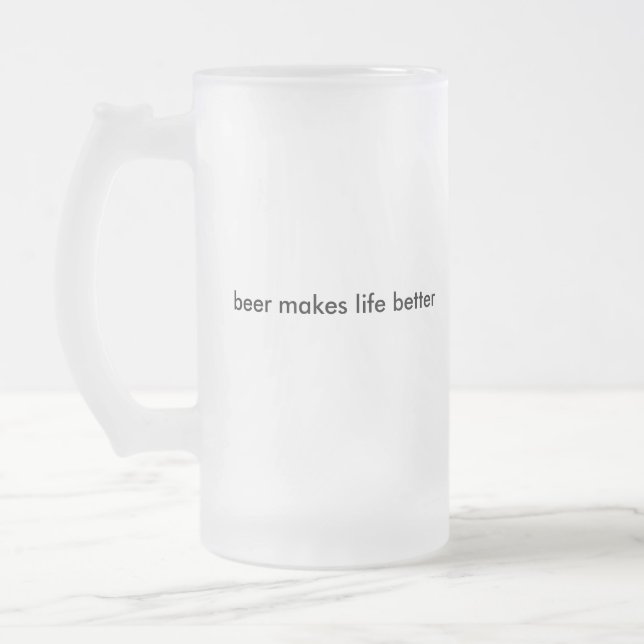 NABC - Das Bier Stein, das braucht Mattglas Bierglas (Links)