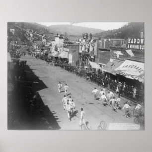 Nabe-und-Nabe Schlauch-Team-Rennen-Fotografie Poster