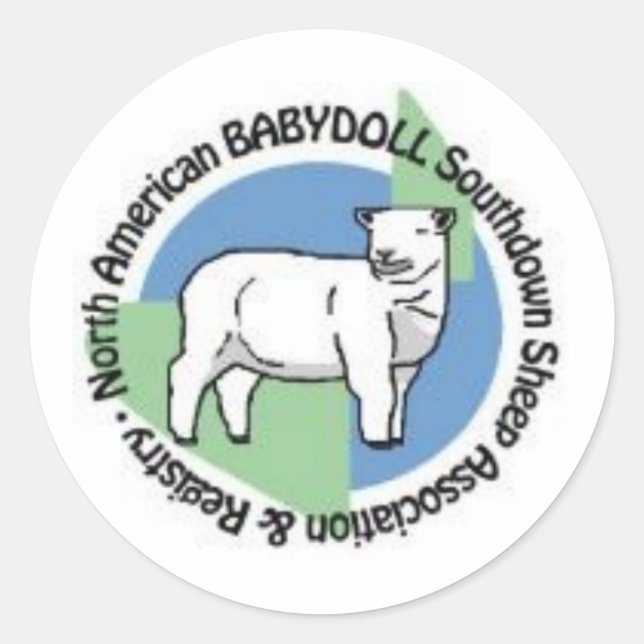 NABSSAR-Logo-Rundkleber Runder Aufkleber (Vorderseite)