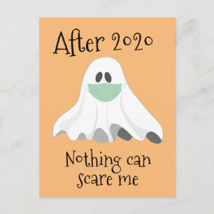 Nach 2020 kann mir nichts schaden Ghost Postkarte