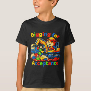 Nach Akzeptanz graben Autismus-Bewusstsein süßes M T-Shirt